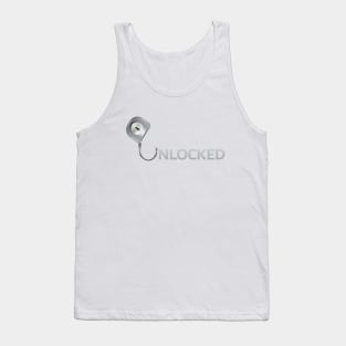 Unlocked White Tank Top